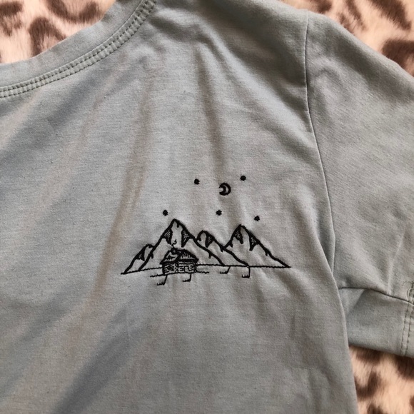 Blue Cropped T-shirt - Picture 2 of 3